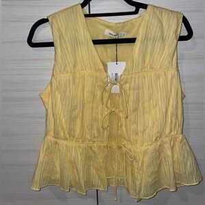 Yellow Sleeveless Top